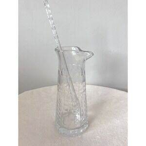 William Yeoward Ernestine 9 1/2" Martini Pitcher W/ Stir Crystal